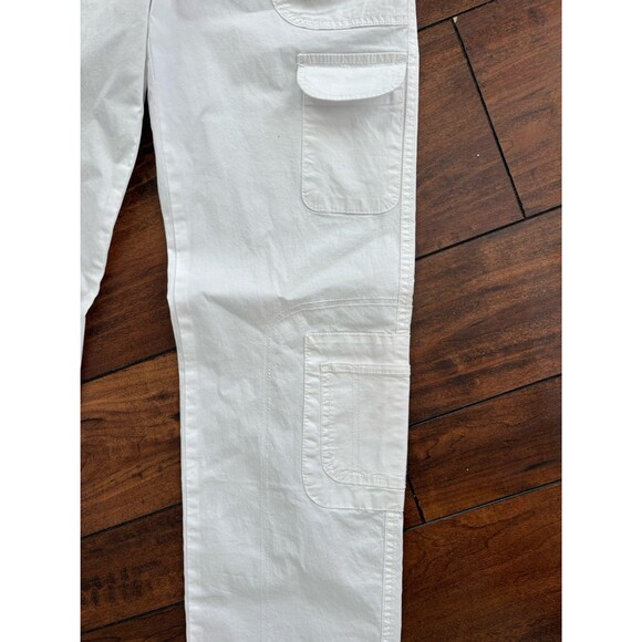 Generation Love Women’s White Double Button Parachute Pants Size 5/28 NEW - Picture 6 of 12